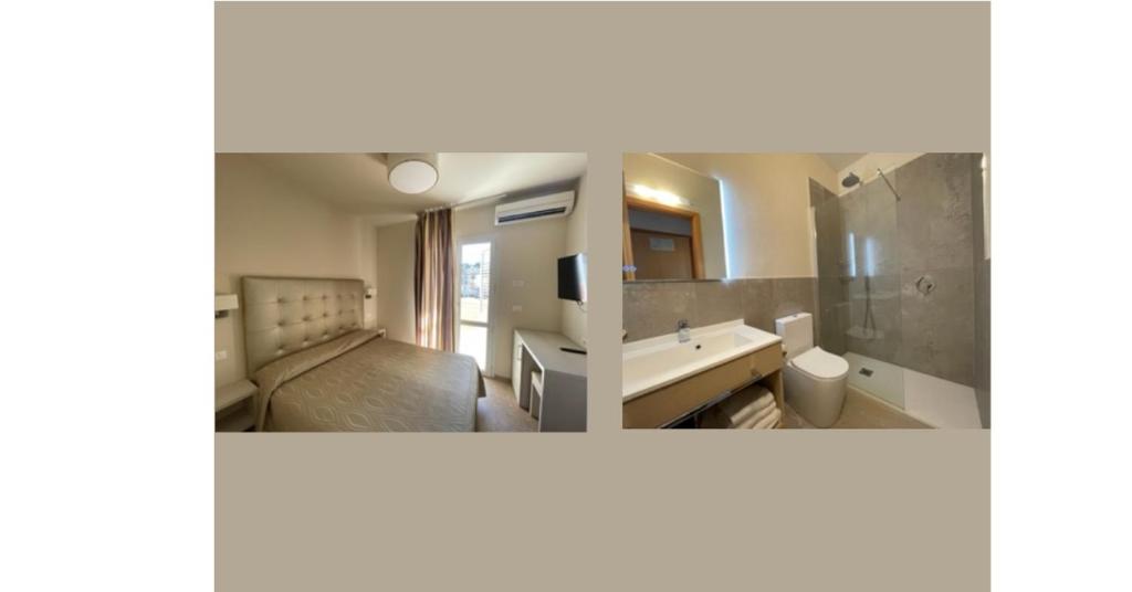 Koupelna v ubytování Hotel Alex
