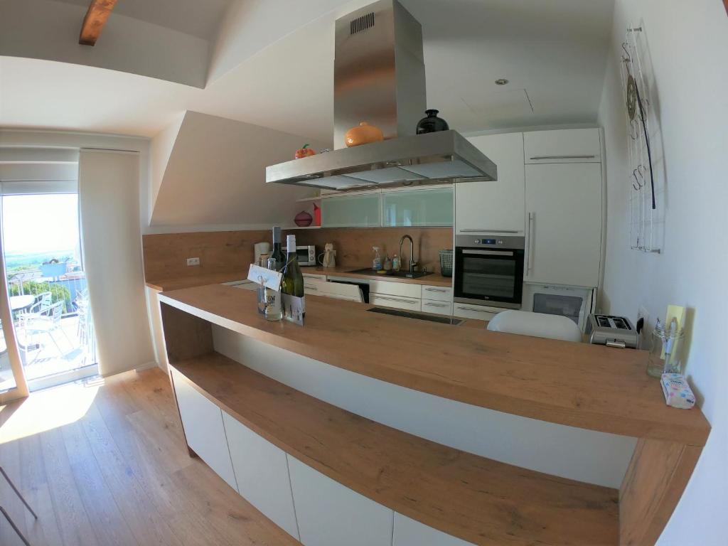 Kuchyň nebo kuchyňský kout v ubytování Ferienwohnung Pauli