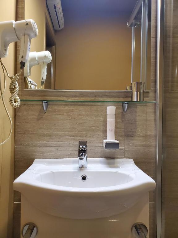 Koupelna v ubytování Hotel Argentum