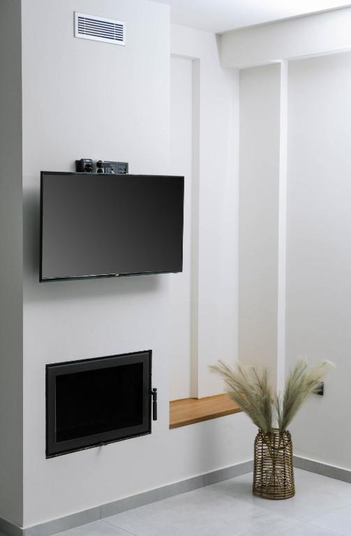 TV a/nebo společenská místnost v ubytování Luxury Villas Ammos in Style