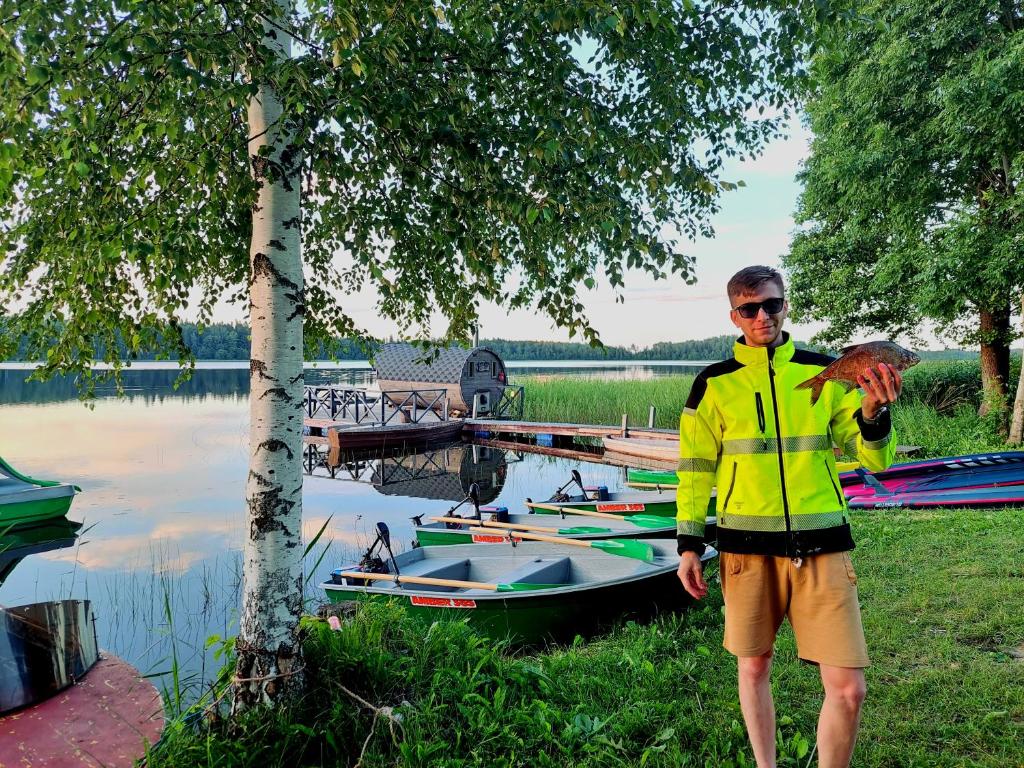 Výhled na řeku, která protéká v blízkosti penzionu