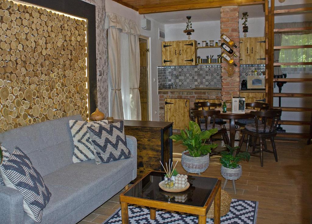 Część wypoczynkowa w obiekcie Cityside Cottage
