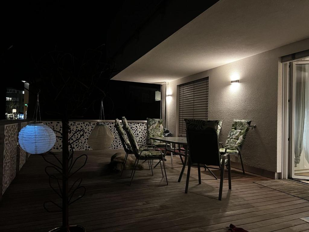 Balkón nebo terasa v ubytování Hepp-Lounge