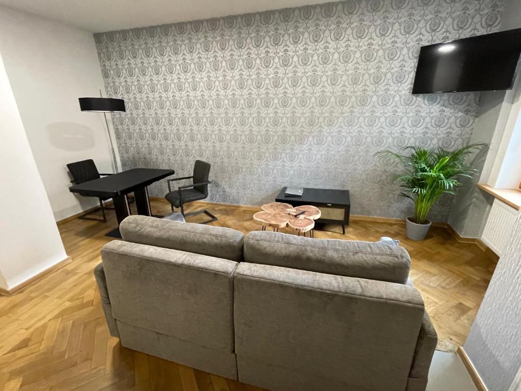 TV a/nebo společenská místnost v ubytování Villa Mila