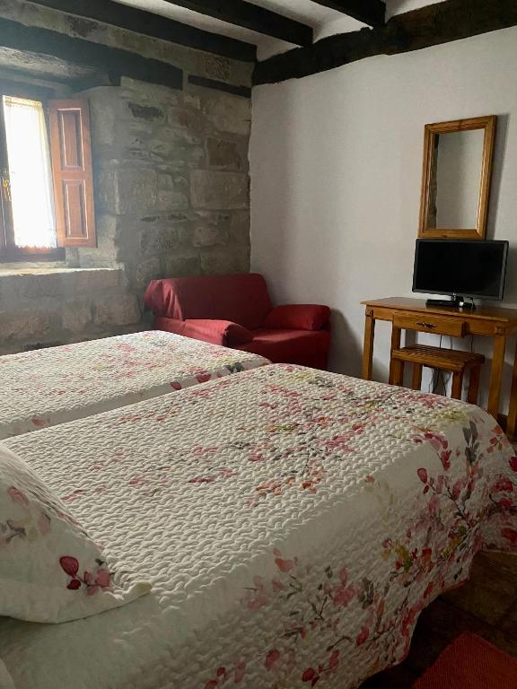 Cama o camas de una habitación en Peñasalve