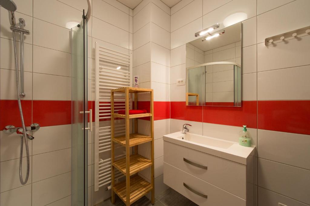 Koupelna v ubytování Holiday Home Planina