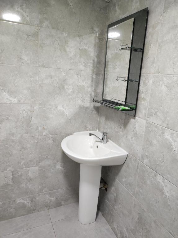 Koupelna v ubytování Guest House Koba