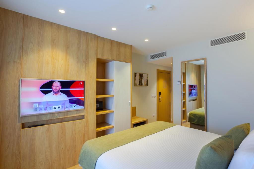 TV a/nebo společenská místnost v ubytování IBIRIS