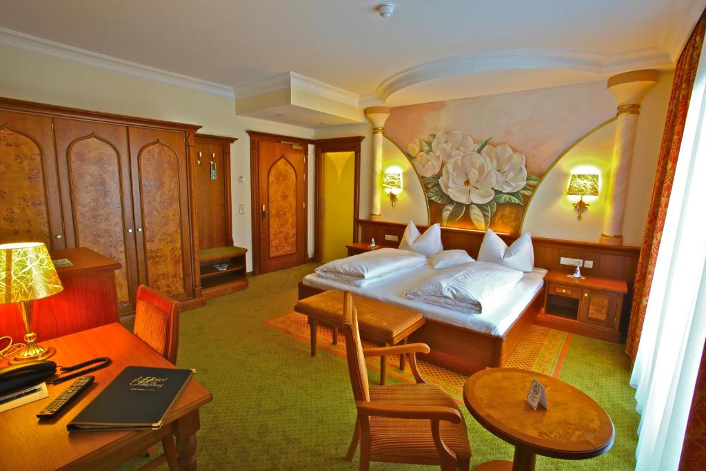 Posezení v ubytování Hotel am Schloßberg