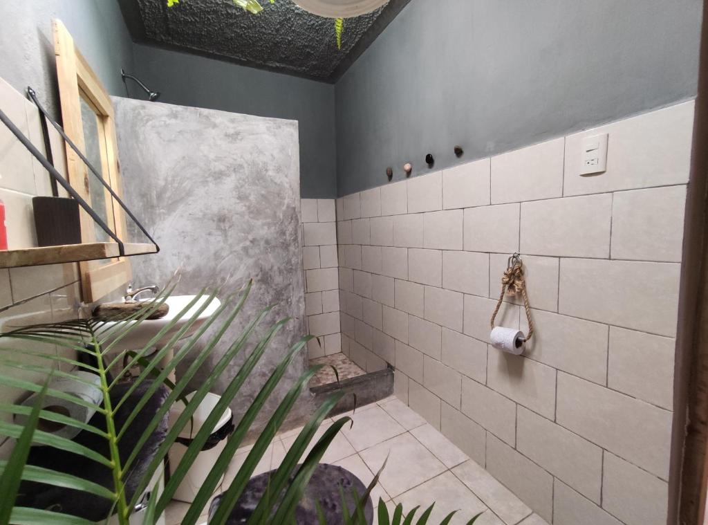 Koupelna v ubytování Hostel Boutique 55