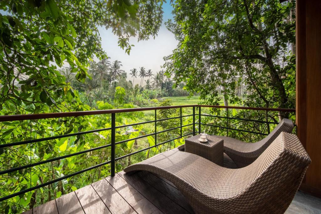 Balkón nebo terasa v ubytování Kappa Senses Ubud