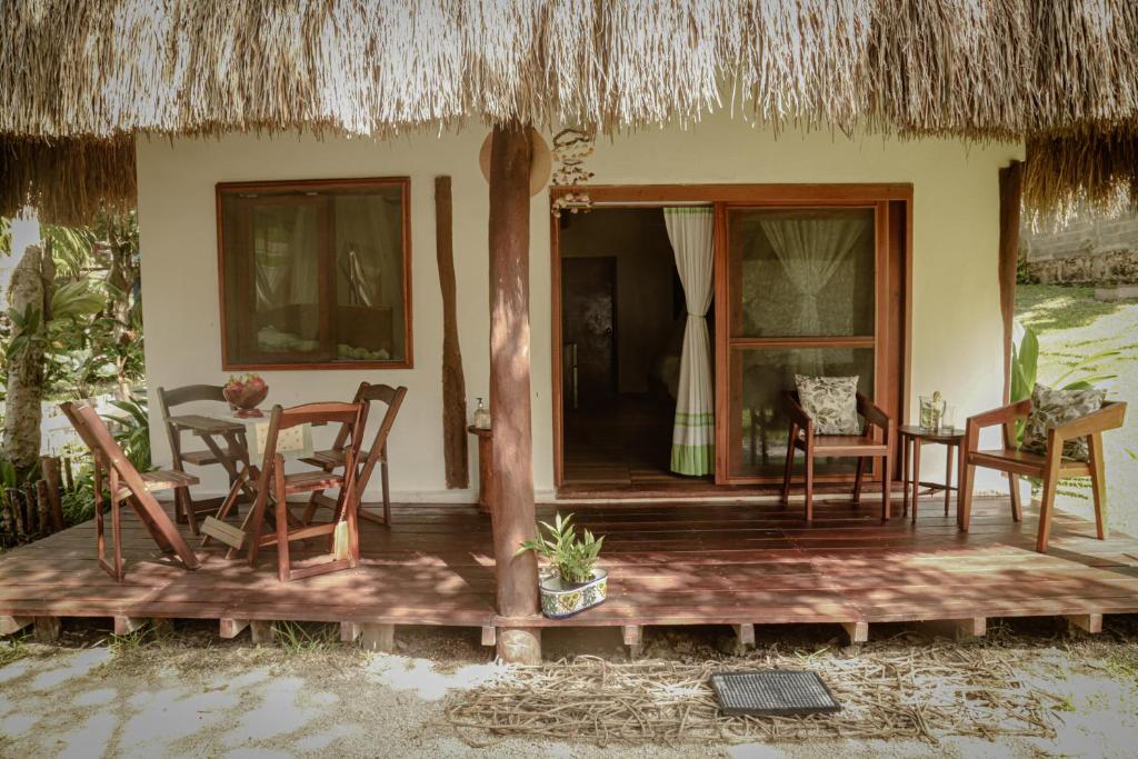 Patio nebo venkovní prostory v ubytování Pucté 13
