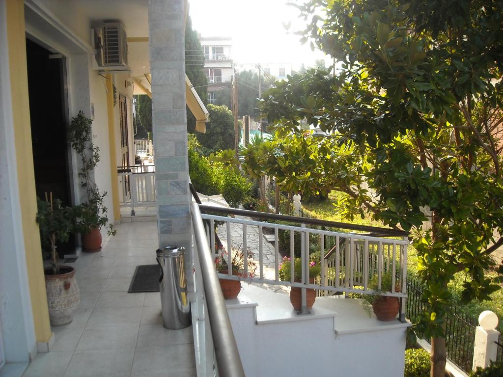 Balkón nebo terasa v ubytování Iris Hotel