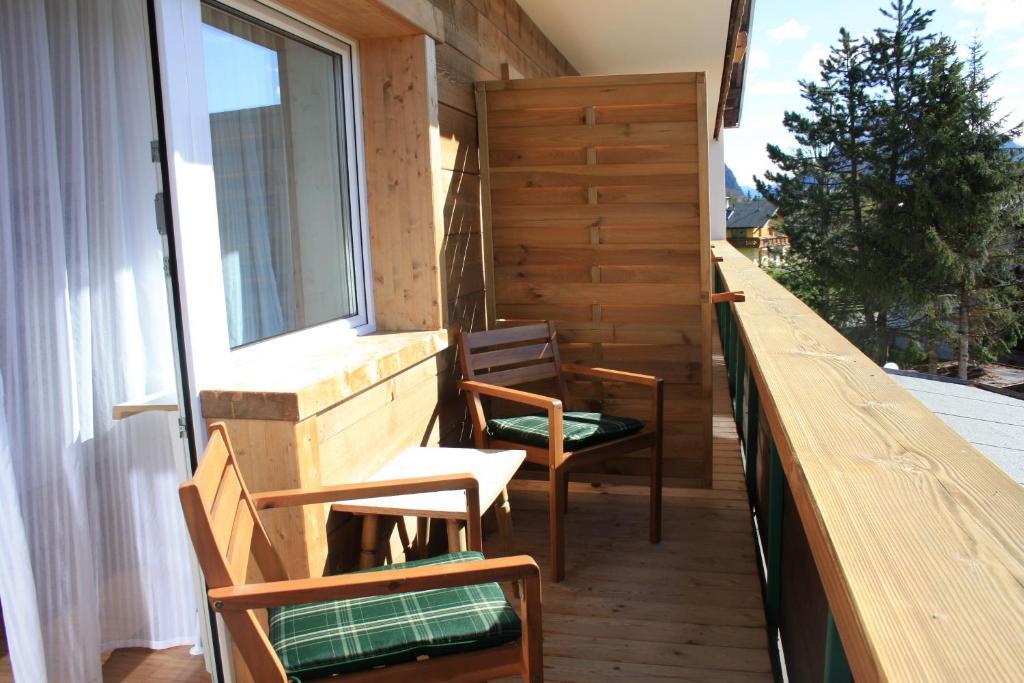 Balkón nebo terasa v ubytování Landhotel Wolf