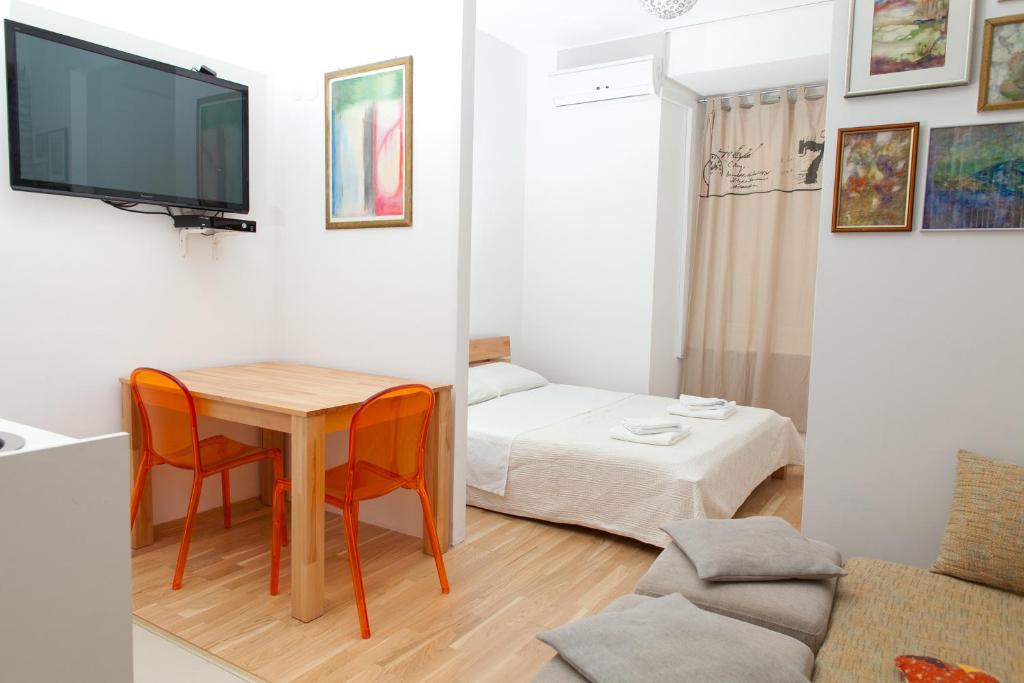 Posteľ alebo postele v izbe v ubytovaní Apartment Stara vrata