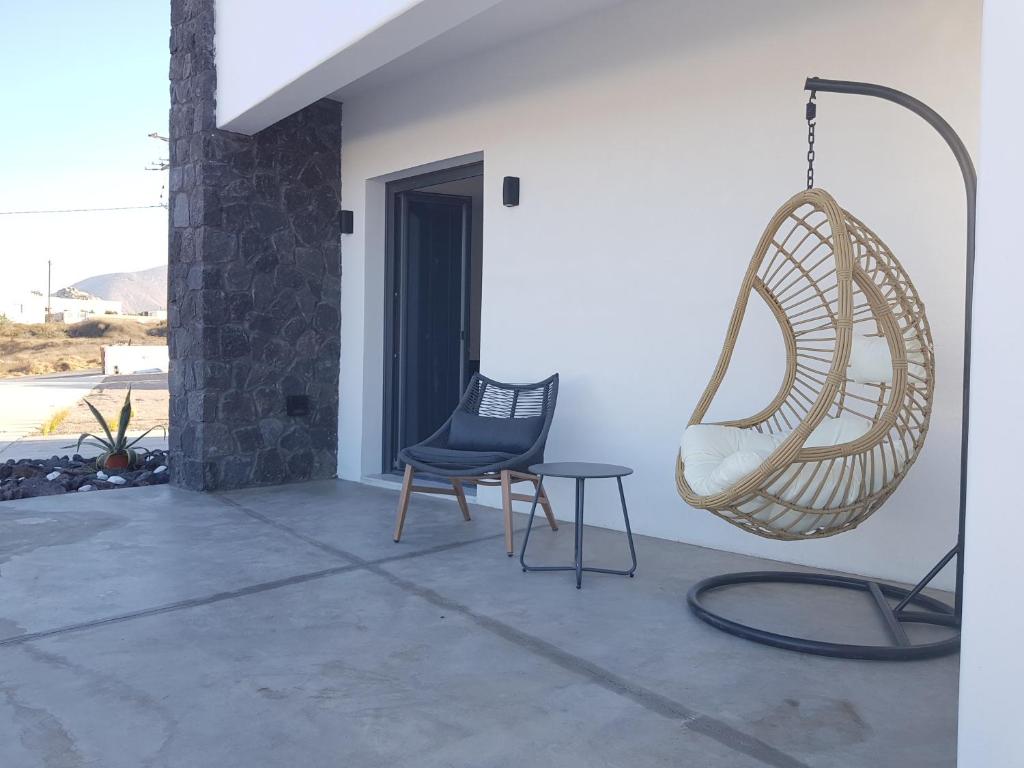 Balkón nebo terasa v ubytování myLithos Suites
