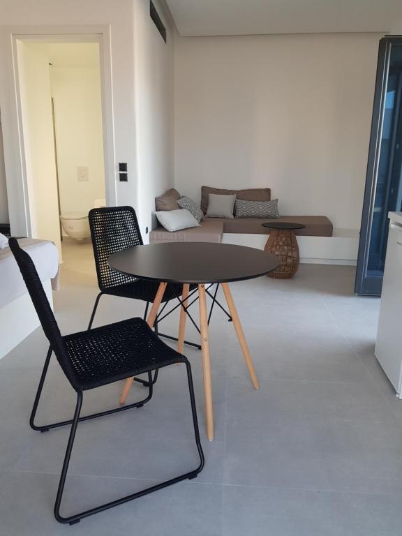 Posezení v ubytování myLithos Suites