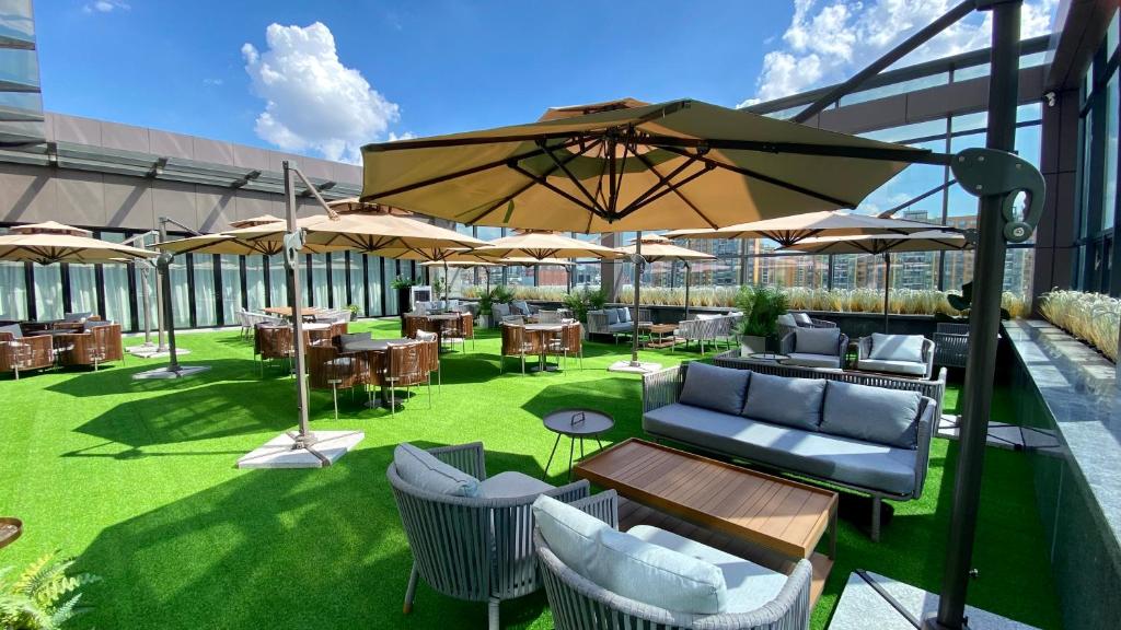Zahrada ubytování Hampton by Hilton Guangzhou Jinshazhou