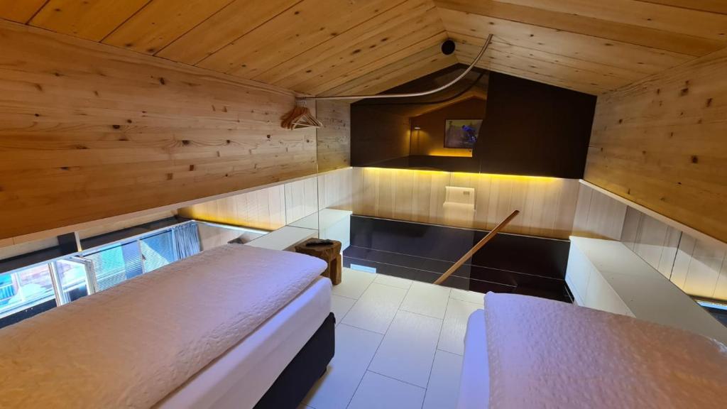 Postel nebo postele na pokoji v ubytování Kar Design Appartements