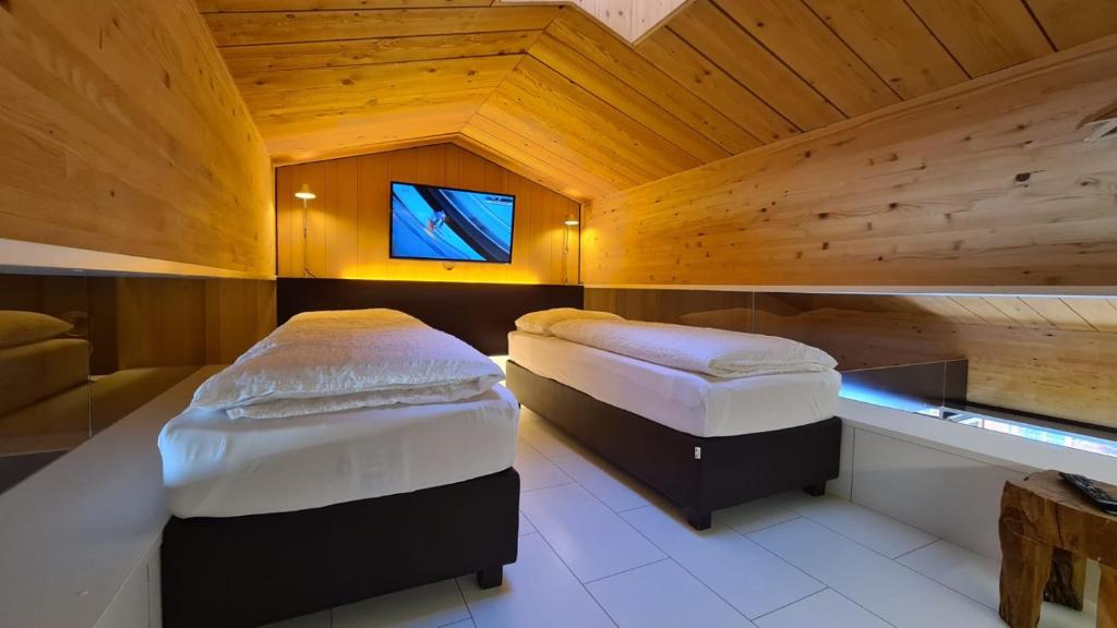 Postel nebo postele na pokoji v ubytování Kar Design Appartements