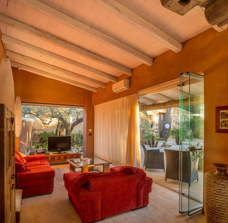 Część wypoczynkowa w obiekcie Luxury Sicily Villas by Geocharme