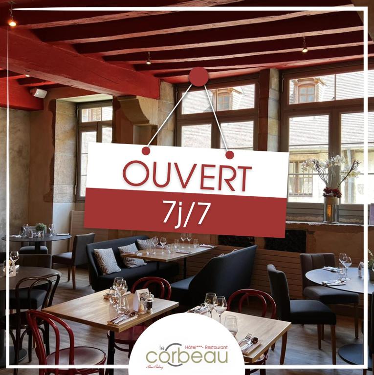 Restaurace v ubytování Le Corbeau