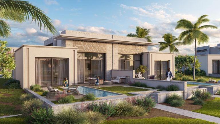 Bazén v ubytování Hawana Salalah Lake View Villa 22 nebo v jeho okolí