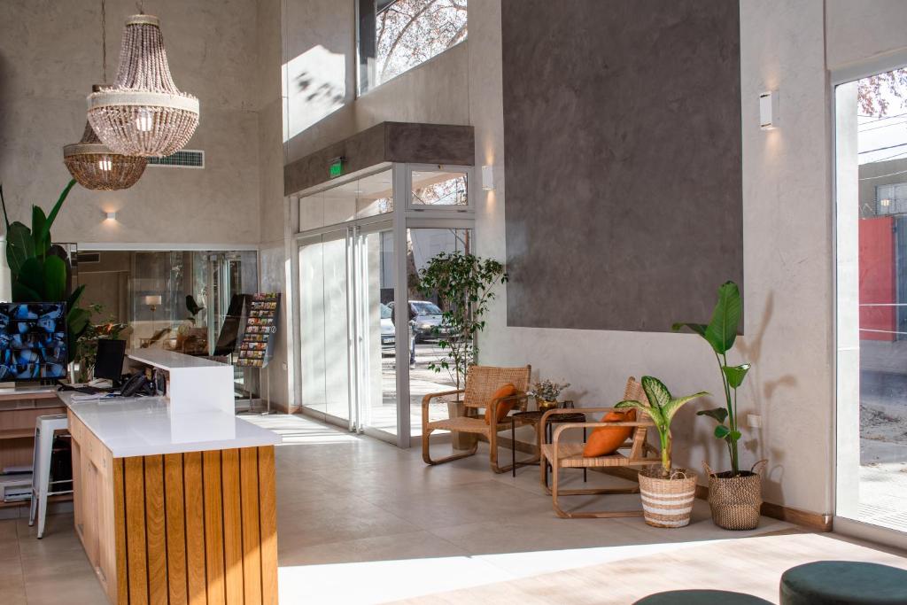 Posezení v ubytování Gran Hotel Dakar