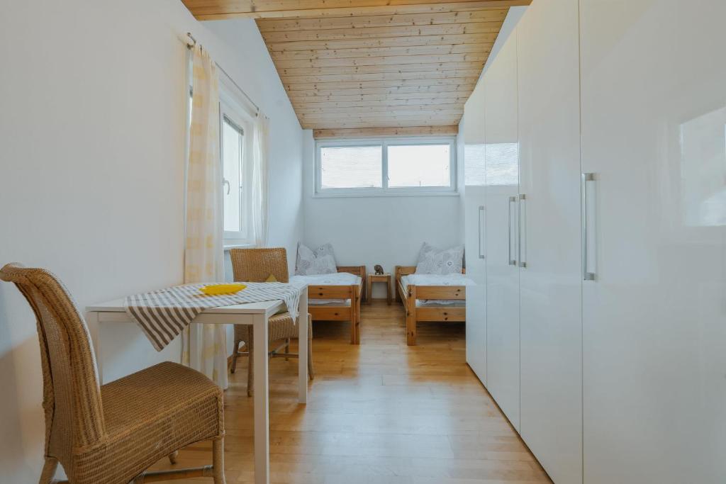 Postel nebo postele na pokoji v ubytování Ferienwohnung Hoche