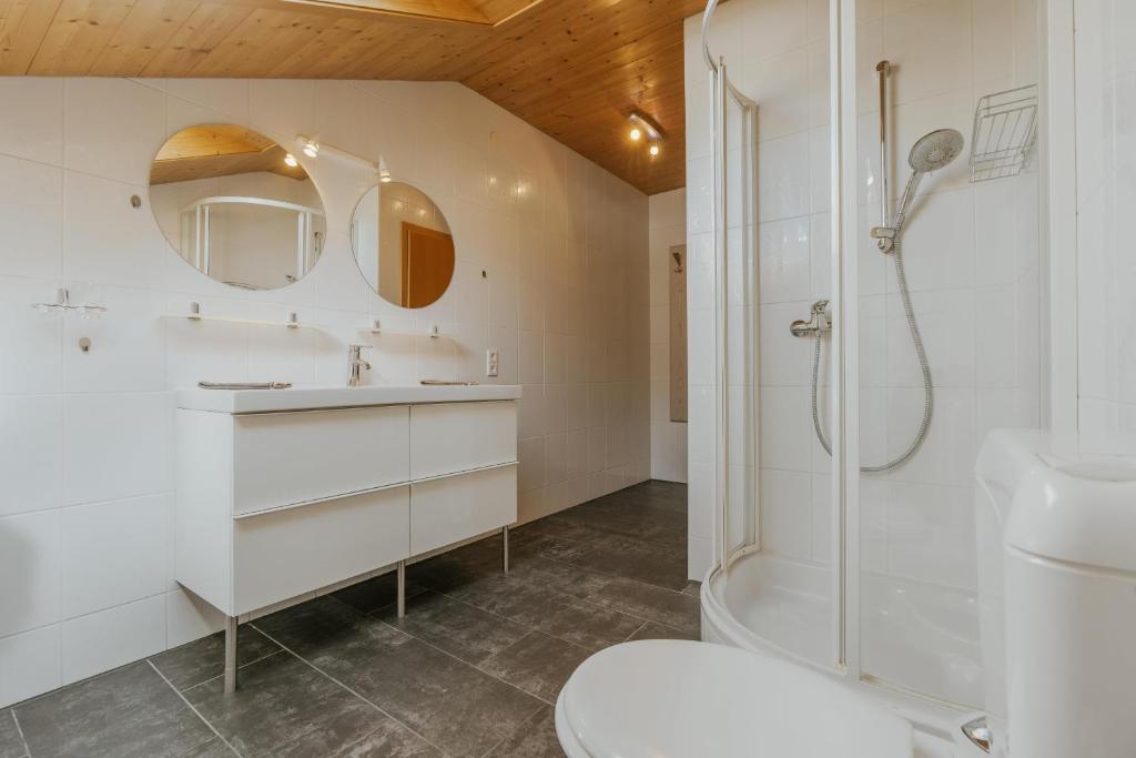Koupelna v ubytování Ferienwohnung Hoche
