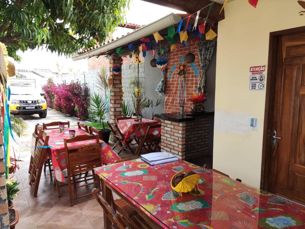 Restaurace v ubytování Pousada Aconchego Santarém