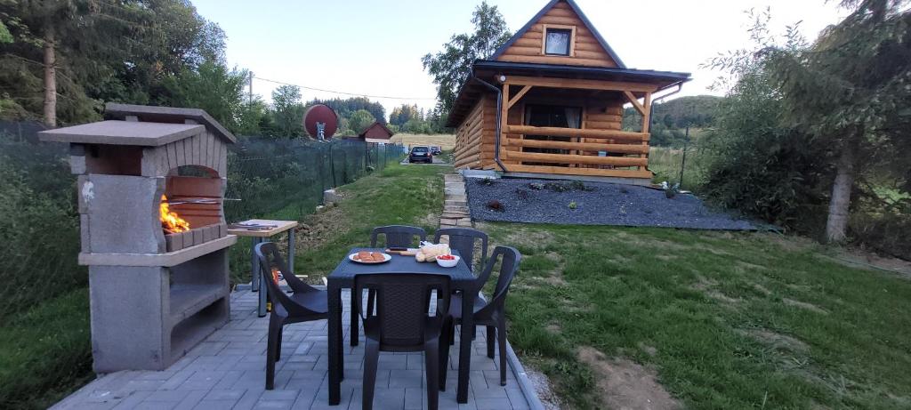 A garden outside Vilka Cibulka a chata Cesnačik