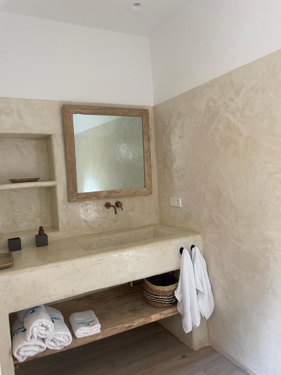 Koupelna v ubytování Casa del bosque
