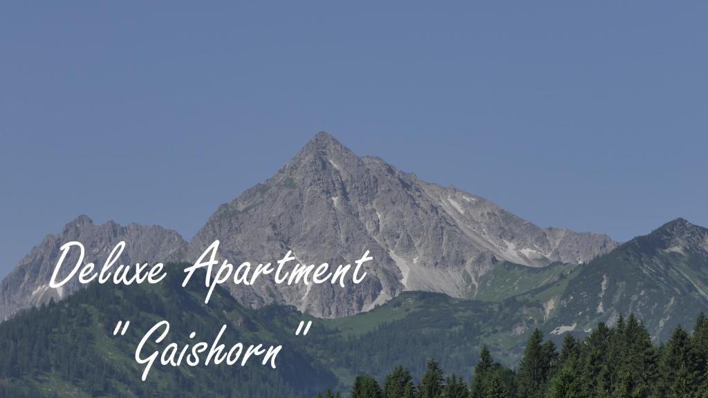 una montagna con le parole che dà soddisfazione di fidanzamento di Rief Ingrid und Hubert a Tannheim