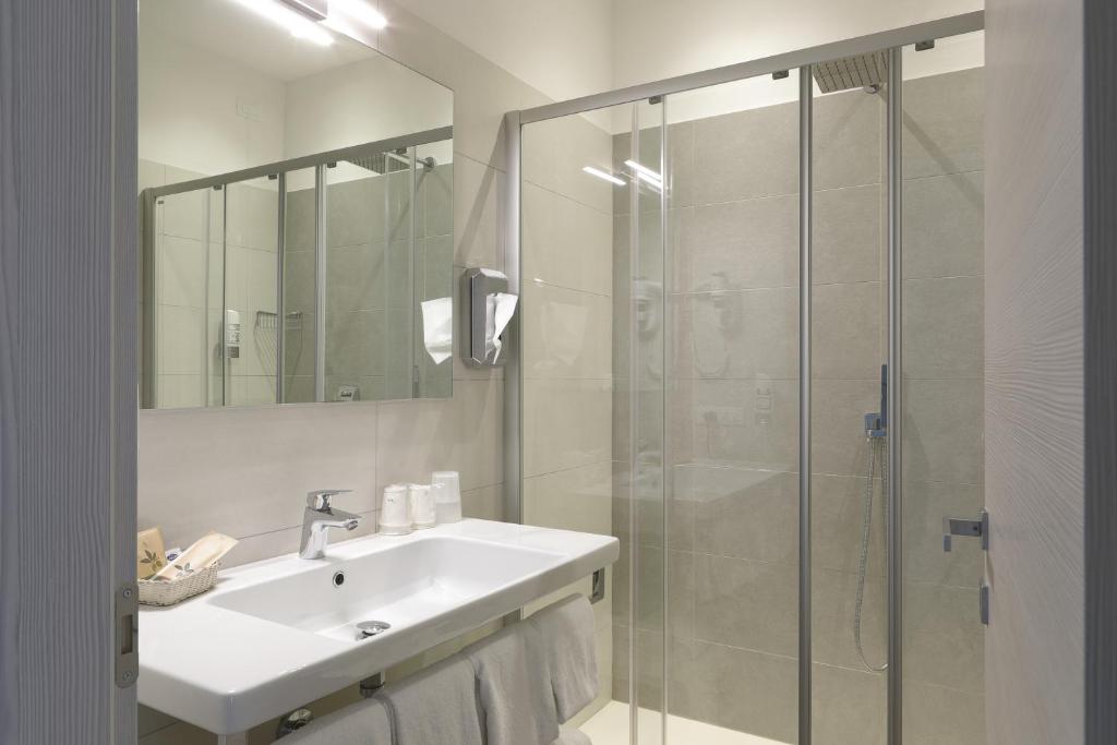 Koupelna v ubytování Eco Hotel Benacus