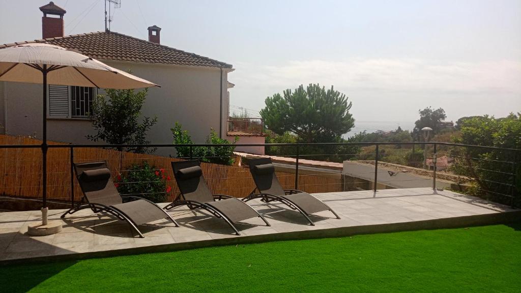 Μπαλκόνι ή βεράντα στο Holidays en Arenys de Mar y Montaña