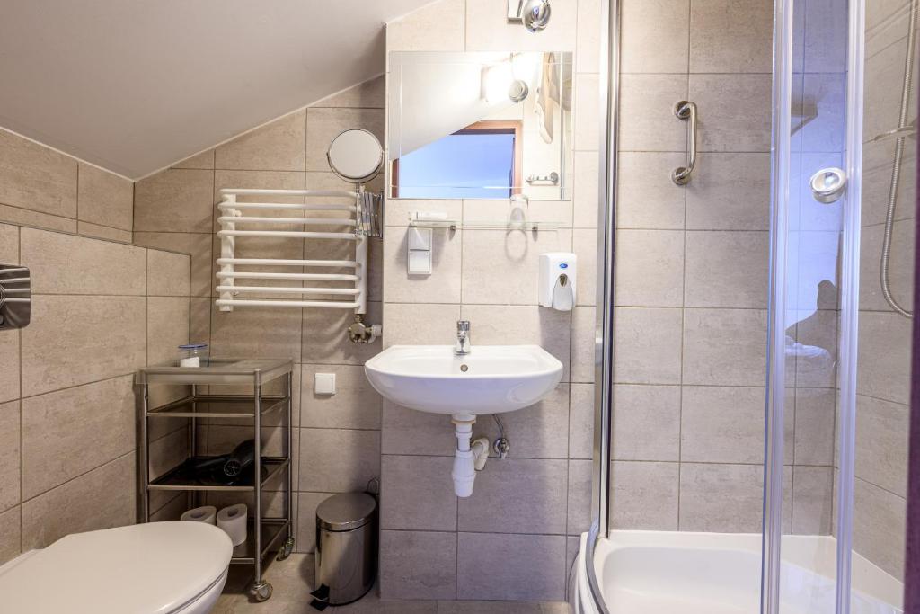 Koupelna v ubytování ON/SET APARTHOTEL