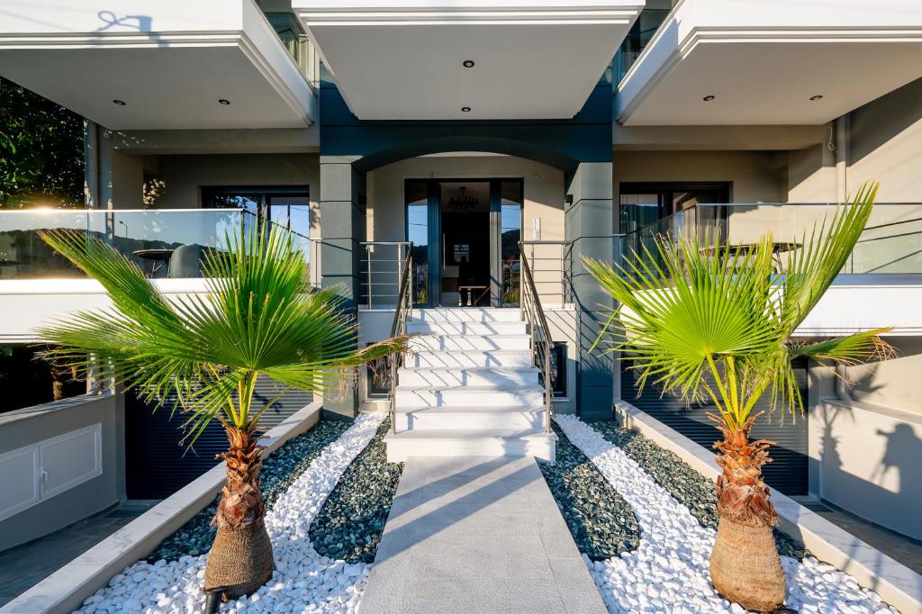 Exteriér nebo vchod ubytování Blue Wave Luxury Suites