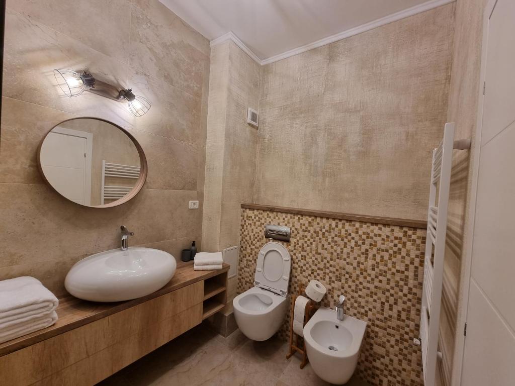 Ванна кімната в Apartament in complex rezidențial