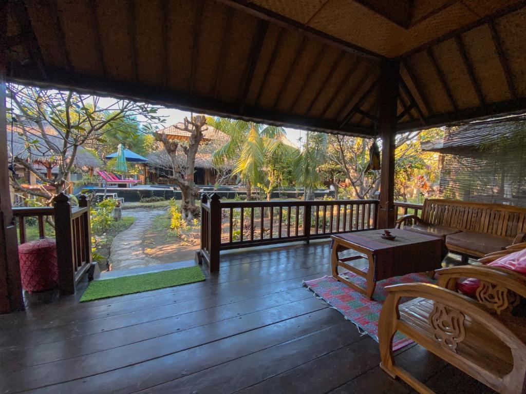 Balcone o terrazza di Sejuk Cottages