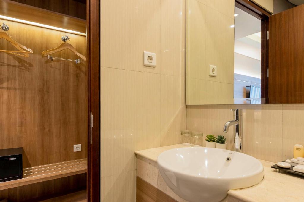 Koupelna v ubytování Antero Hotel Jababeka