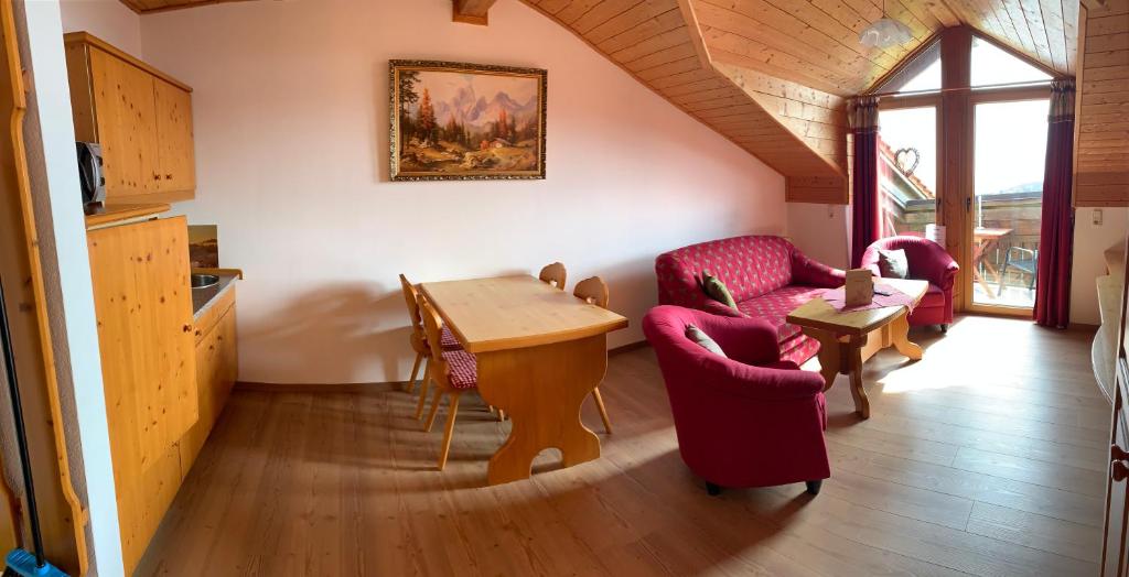 Posezení v ubytování Romantik Appartements