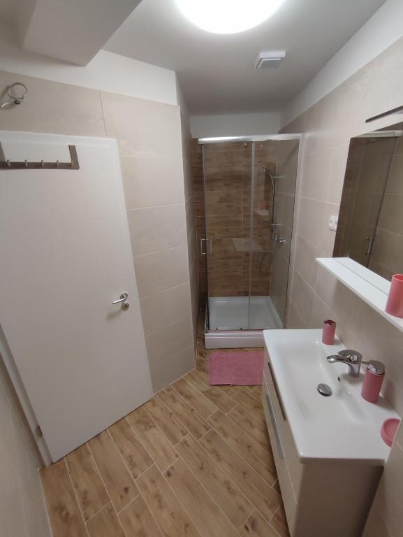 Kúpeľňa v ubytovaní Apartmani V&V - new apartments