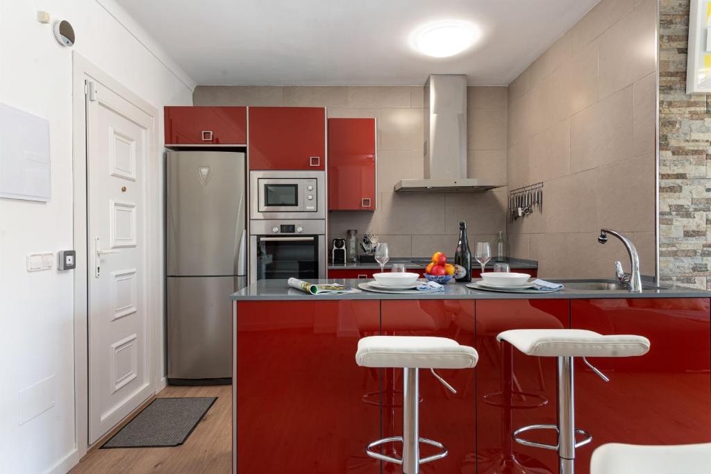 Una cocina o zona de cocina en Apartment Scandi - Alcúdia