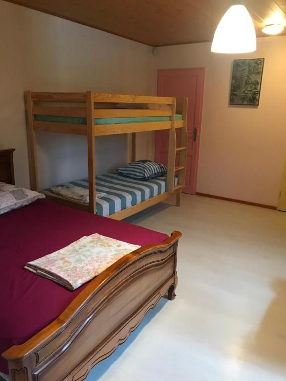 Postel nebo postele na pokoji v ubytování Studio privé