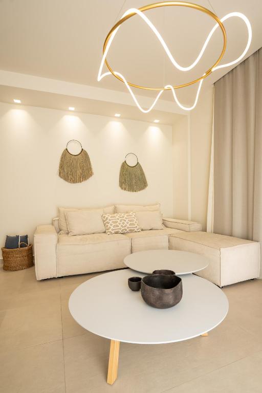 Część wypoczynkowa w obiekcie PAPADRIA VILLAS - Modern Luxury villas near Kathisma Beach
