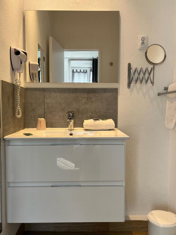 Koupelna v ubytování Hôtel Agena