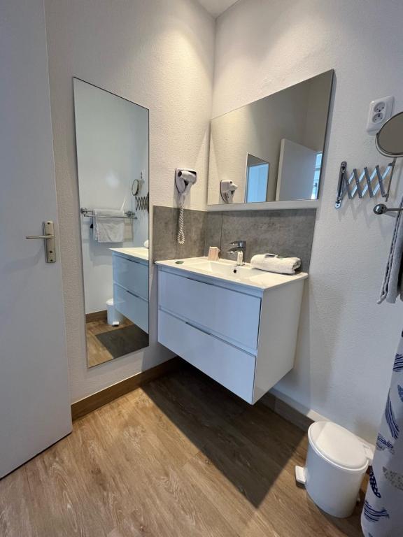 Koupelna v ubytování Hôtel Agena