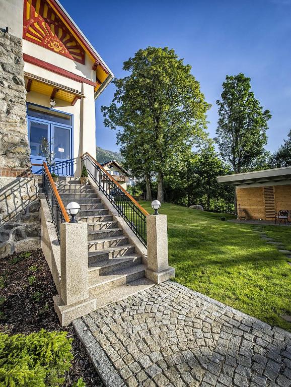 Zahrada ubytování Vila Lavina