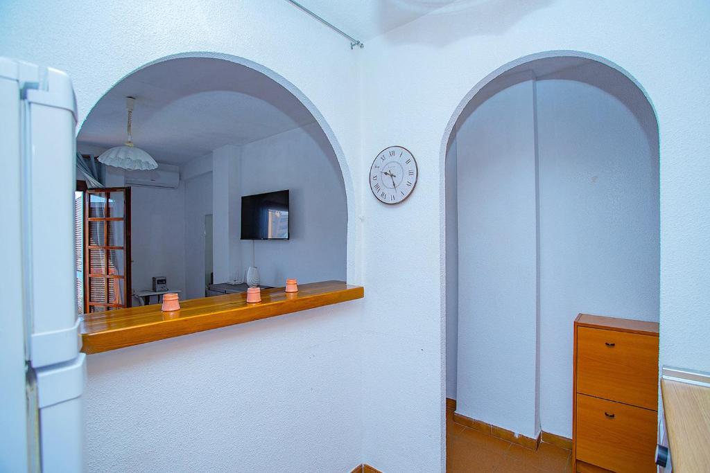 A television and/or entertainment centre at 042 Peaceful Mar View - Alicante Holiday